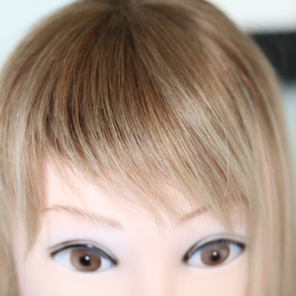 Human Hair Topper with Bangs - Picture 2 of 7